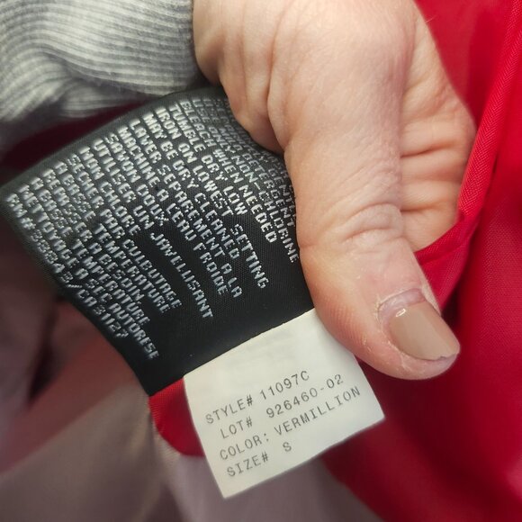 DKNY Red Belted Trench Coat – Women’s S – Timeless Style - Picture 3 of 4